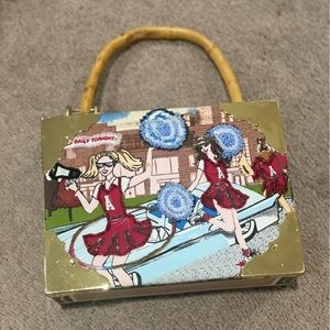 Custom made recycled cigar box purse